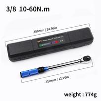 Universal Torque Wrench Set 3/8  10-60Nm Double Scale Bike Torque Wrench Motor Bicycle Maintenance Repair Tool Kit Spanner Key