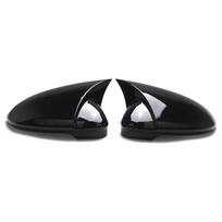 1 pora galinio vaizdo veidrodėlių dangtelių pakeitimas VW Golf 8 2020 2024, 5H0857537, 5H0857538, 5H1857507, 5H1857508 juoda