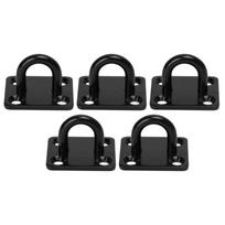 5 Pcs 5/6/8mm Ceiling Hook Stainless Steel Black Door Hanging Buckle Thickened Reinforced Load Bearing Buckle Outdoor Activity