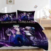 Joker & Harley Quinn Bedding Set Comforter Cover Gift for Bedroom,Includes 1 Cover and 2 Pillowcases, No InsertB431 135x200cm