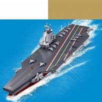 Sluban naujas karo laivo konstravimo kaladėlių karo laivo modelio konstravimo kaladėlės berniuko žaislas dovana gray