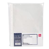 Deli 64050 11-Hole A4 Transparent Document File Bags, 100 Pcs