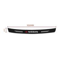 BQZTMO1 Carbon Fiber Car Rear Bumper Trunk Guard Protected Sticker for Nissan Qashqai X J10 J11 Trail Tiida Teana Skyline Juke X-trail