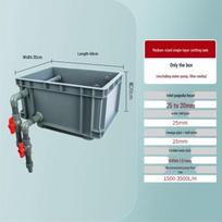 External Fish Tank Turnover Box with Top Filter and Sedimentation Chamber Filtration System