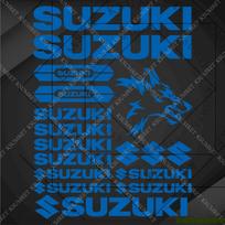 AAGK1 Vinilinės Suzuki Lipdukų Rinkinys Bakui Logotipų Rinkinys Šalmui Emblemos Rinkinys mėlyna