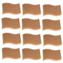M-Modern-12 Piece Natural Scrub Sponges Kitchen White Wood Fiber For Dishes, Cellulose Sponges Safe On Non-Stick Cookware balta