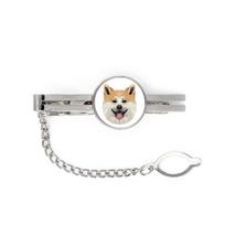 Akita, Akita Inu -Geometryczna Spinka Ze Zdjęciem I Napisem Do Krawata Art-Dog