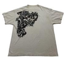 Y2K Cyber Grunge T-Shirt White Skull Graphic Size XL AE2 S įvairiaspalvis