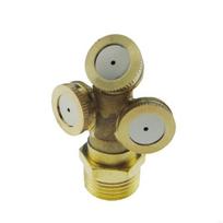 3 Hole Brass Nozzle Outdoor Garden Misting Nozzles Sprinklers Connector X3UC