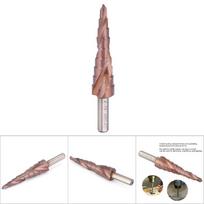 Triangular Shank Step Drill Bit Cobalt Coating Hole Reamer Pagoda Step Drill Bit  Counterbore 4-12B(9steps)