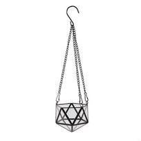 Modern Hanging Glass Terrarium Geometric Polyhedron Diamond Plant Holder Container Wall Planter Flower Pot Windowsill X3UC juoda