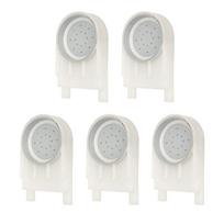 5Pcs Plastic Bee Feeder Practical Hole Layout Solid Structure Plastic Bee Feeder Split Structure Bee Drinking Feeder