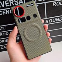 For Nubia Z80 Ultra Case Luxury PU Leather Magnetic Wireless Charging Protective Back Cover For ZTE Nubia Z80 Z70 Ultra Shell ZTE nubia Z80 Ultra žalia
