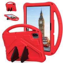 EVA Anti-Fall Case with Stand for Honor Pad X8a (2024) Tablet M5 Lite 8.0 rožinė raudona spalva