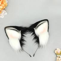 Halloween Shiba Inu Cosplay | Realistic Dog Ears Headband  Horns Cosplay Cat Ears white