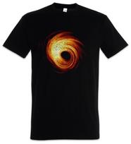 Black Hole T-Shirt Geek Nerd Space Station Cosmos Planets Picture Love S