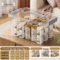 Didelės talpos skaidri plastikinė laikymo dėžė drabužiams, žaislams, užkandžiams ir knygoms Size 1 High Transparency PET [27x19x14.5]