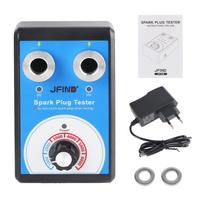 Jfind JF109 Double hole Car Motorcycle Auto Spark Plug Tester 110V 220V to 12V Automotive Detector Ignition Analyzer Tools 13mm