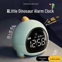 Children's Cartoon Dinosaur LED Alarm Clock with Countdown