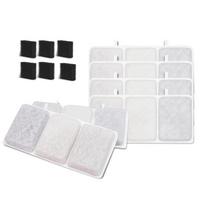 Petory Water Dispenser Filter for Cats & Dogs - Activated Carbon, Resin & Cotton Elements 1 Filter + 1 Sponge balta