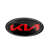 AADQ1 KIA KN Emblem Car Front Hood Rear Trunk Badge Sticker Accessories For KIA Sportage Ceed Sorento Cerato Optima Picanto Rio Soul 18.3 x 9.2cm