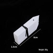PVC Plastic Plant Labels - Waterproof Hole Punch Tags for Garden Flowers & Succulents, 10x2 cm,  Straight Insert Stakes. Pack of 100