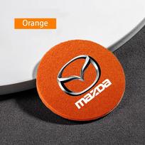 AAGF1 Car Felt Coaster Thermal Insulation Pad Water Cup Pad for Mazda 3 bk bl bj bn 323 Axela Atenza CX-3 CX-4 CX5 CX-7 Accessories