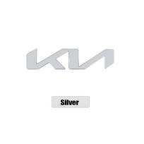 AHY1 13cm 15cm 17.1cm 21.1cm Car Front Head Hood Bonnet Emblem Rear Tail Bumper Trunk Sticker For Kia Rio 3 Soul Picanto EV6 Cerato 13.3x 3cm sidabras