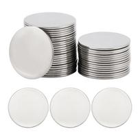 M-Modern-40 Pieces Stainless Steel Printed Blank Discs Bulk DIY Jewelry Craft Name Tags Necklace Earrings Engraving Supplie