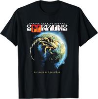 Scorpions 60 Metų Scorpions Tour 2025 Marškinėliai, Roko Menas Su Tour Marškinėliais Unisex Marškinėliai S įvairiaspalvis