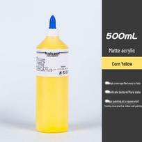 500ml Square Bottle Acrylic Paint for Coloring Children's Plaster Dolls and Kindergarten Crafts 500ml
