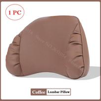 For Mercedes-Benz BMW Double Layer Suede&Leather Neck Pillow Memory Foam Headrest Lumbar Support Cushion Car Interior Accessory