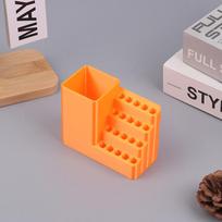 Orange Drill Holder 20/50 Holes Bit Organiser Screwdriver Head Storage Toolbox Hole Board Screwdriver Stand Hex Shank Organiser