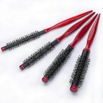 Mini Round Hair Brush 4 Pics Hair Comb For Short Curly Hair For Men And Women Small Nylon Bristles H