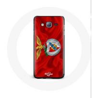 Coque Samsung Galaxy J3 2016 slb benfica fond rouge