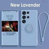 Skysto silikono magnetinio laikiklio dėklas, skirtas Samsung Galaxy S24 S23 S22 S21 Ultra Plus S20 FE Note 20 A55 A25 A34 A54 A53 A52 dangtelis S20 Ultra levanda