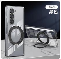 Magnetic Attraction For Samsung Galaxy Z Fold 7 6 5 Fold7 Protective Case 360° Transparent Rotating Holder Hinge PC Phone Shell Galaxy Z Fold6 juoda