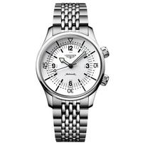 LONGINES Classic Replica Legend Diving Series Automatic Mechanical Movement Waterproof Swiss Watch 39mm White Dial Stainless Steel Strap L3.764.4.16.6 balta