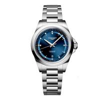 LONGINES Concas Yuedong series automatic mechanical movement 100 meters waterproof Swiss watch 30mm blue dial stainless steel strap L3.320.4.97.6 mėlyna