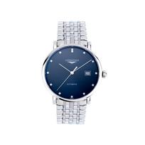 LONGINES Boya serijos automatinis mechaninis laikrodis 30 metrų atsparus vandeniui vyriškas laikrodis Šveicariškas laikrodis 39 mm mėlynas ciferblatas nerūdijančio plieno apyrankė L4.910.4.97.6 mėlyna