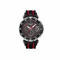 TISSOT Racing Series Kvarcinis Mechanizmas Trys Ciferblatai Daugiafunkcis Chronografas Laikrodis Juodas Ciferblatas Nerūdijančio Plieno Dėklas Guminė Apyrankė T092.417.27.207.00 juoda