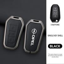 Cinko Lydinio Odinis Automobilio Nuotolinio Rakto Dėklas Dangtelis Raktų Pakabukas Opel Mokka 2025 Phev Corsa Astra Grandland Hibridiniam Automobiliui Raktų Pakabukai Priedai black