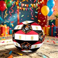1 vnt. Egipto sporto tema Dydis 5 Futbolo kamuolys Profesionalus rungtynių treniruočių futbolas Sportinis kamuolys patalpoms ir laukui Lengvas Patvarus c6615 Size 5