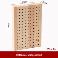 Ultra-Light Air-Drying Polymer Clay Stand with Rectangular Wooden Base