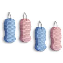 M-Modern-Extra Soft Exfoliating Bath Sponge, Reusable 4Pcs Magic Exfoliating Bath Sponge, Removes Dead Skin