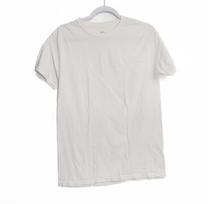 Hanes Balti medvilniniai marškinėliai trumpomis rankovėmis, apvalia iškirpte, unisex, dydis M XL white