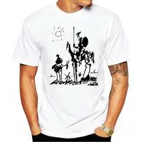 2024 Summer Tops Pablo Picasso T Shirt Picasso Pablo   Artist Ink Spain Spanish Art Don Quixote S įvairiaspalvis
