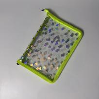 In's Laser Heart A5 Transparent Zipper 6-Hole Binder & Sticker Storage Album