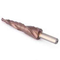 Triangular Shank Hole Opening Tool High Speed Steel M35 Step Drill Bit Set Hole Reamer  Large Bit 4-12B(9steps)