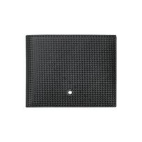 Montblanc vientos spalvos trumpa sulankstoma odinė piniginė su logotipu Vyriška piniginė Juoda 111144 Basic Set (Bag+Dust Bag)